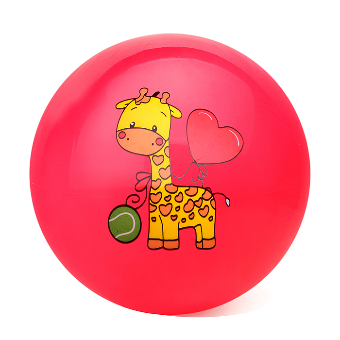 Мяч надувной PVC 00-3990 "Веселые животные" 22,5 см., 60 гр. (цвет микс)