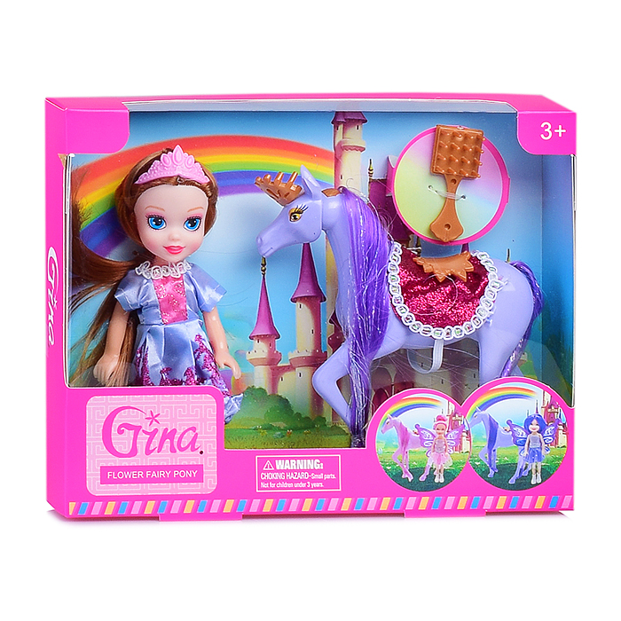 Кукла GN3996-A с единорогом, в коробке