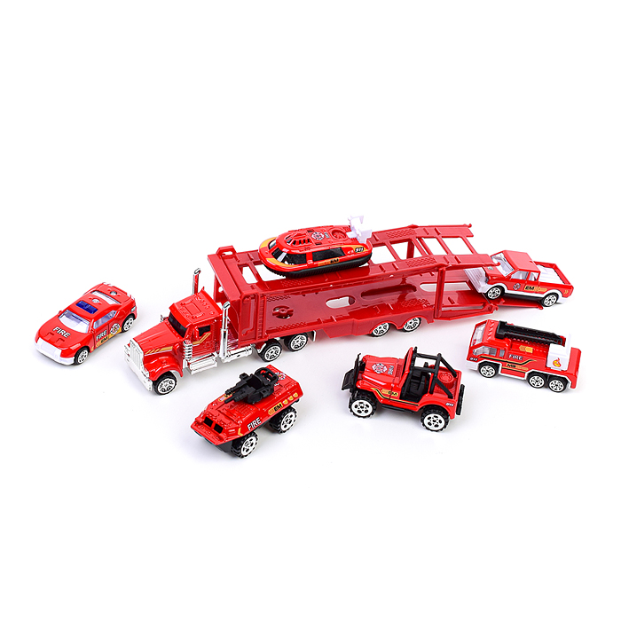 Фото к товару Парковка 660-A92 "Пожарная станция" в коробке Парковка 660-A92 "Пожарная станция" в коробке