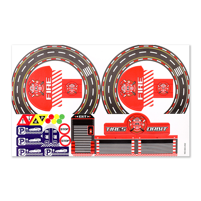 Фото к товару Парковка 660-A92 "Пожарная станция" в коробке Парковка 660-A92 "Пожарная станция" в коробке