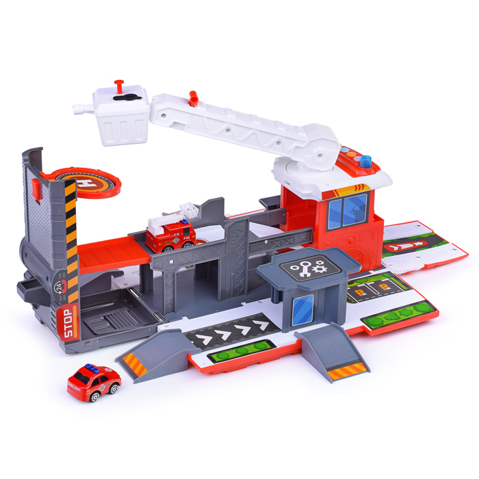 Фото к товару Игровой набор HS8008B "Пожарная техника" в коробке Игровой набор HS8008B "Пожарная техника" в коробке