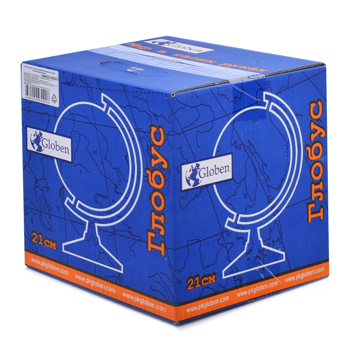 Глобус Земли политический 210 мм. рельефный  Классик Евро 