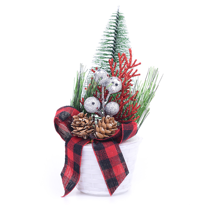 Елочка сувенирная S1954 в горшочке, 19см Елочка сувенирная S1954 в горшочке, 19см