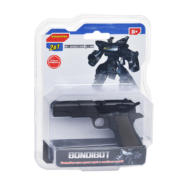 Трансформер 2в1 "Робот-пистолет Кольт" цвет черный Трансформер 2в1 "Робот-пистолет Кольт" цвет черный
