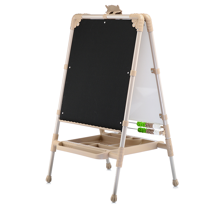 Фото к товару Мольберт «Доска знаний» двусторонний (бежевый) Мольберт «Доска знаний» двусторонний (бежевый)