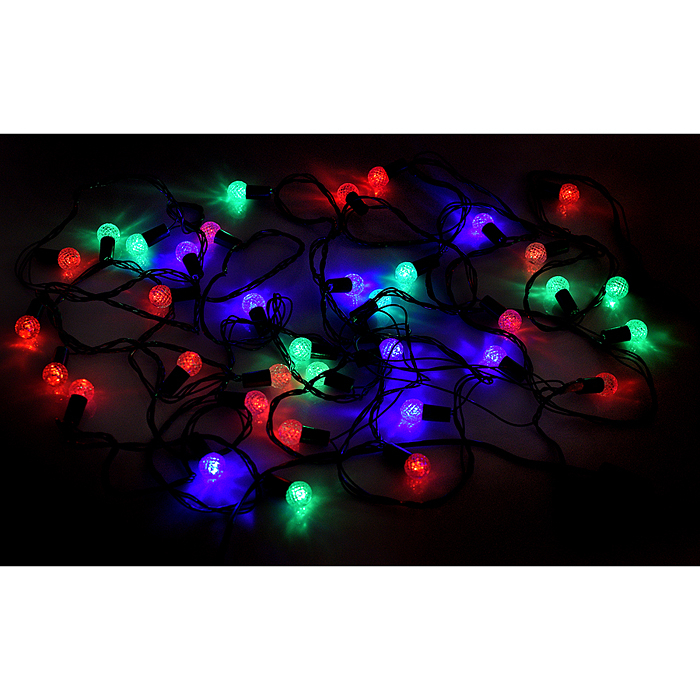 Фото к товару Электрогирлянда Шарик, 36 ламп, цветная Электрогирлянда Шарик, 36 ламп, цветная