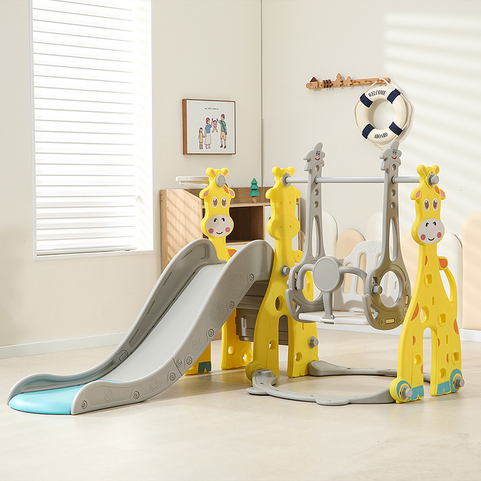 Комплект детский UT0111 "Жирафик" (горка и качель) Комплект детский UT0111 "Жирафик" (горка и качель)