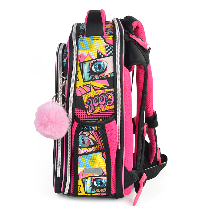 Рюкзак "Premier. BFF" школьный жесткий 37x28x18 см (17 л) вес 1000 г, 2 отделения на молнии