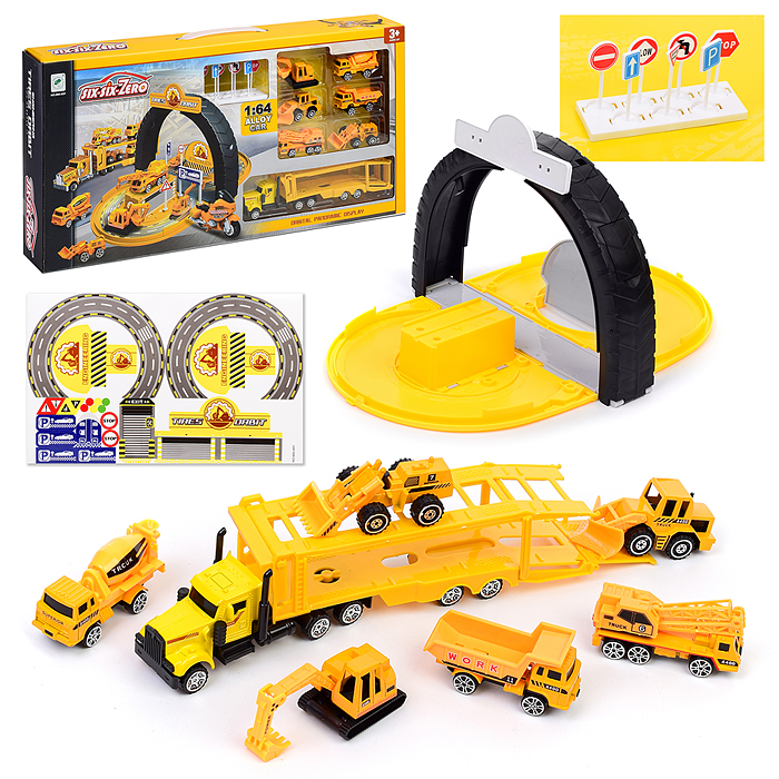 Парковка 660-A91 "Строительная техника" в коробке Парковка 660-A91 "Строительная техника" в коробке