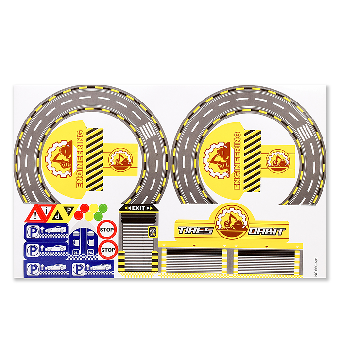 Парковка 660-A91 "Строительная техника" в коробке