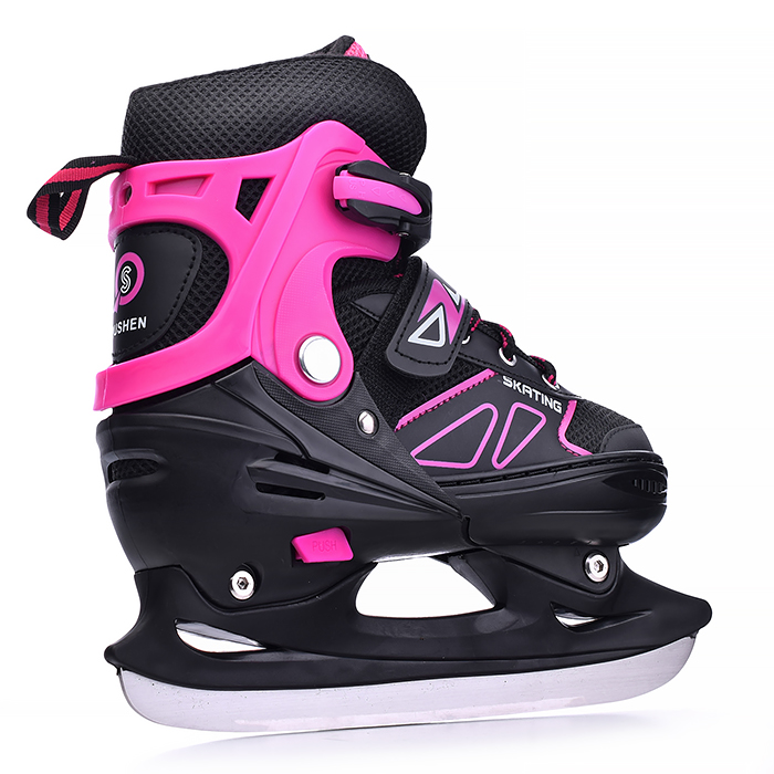 Фото к товару Коньки детские 00-1372, размер M, розовый Коньки детские 00-1372, размер M, розовый