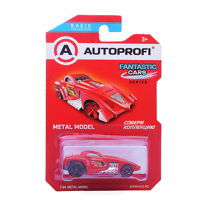 Машинка коллекционная 1:64, Серия Fantastic Cars, красный Машинка коллекционная 1:64, Серия Fantastic Cars, красный