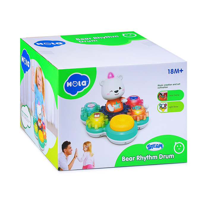 Фото к товару Развивающая игрушка E8993 "Медвежонок" на батарейках, в коробке Развивающая игрушка E8993 "Медвежонок" на батарейках, в коробке