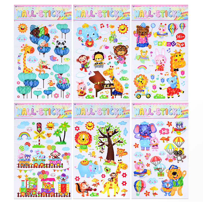 Наклейки интерьерные "Звери" самоклеющиеся фигурные , объёмные , размер наклейки 35*60 см. Наклейки интерьерные "Звери" самоклеющиеся фигурные , объёмные , размер наклейки 35*60 см.