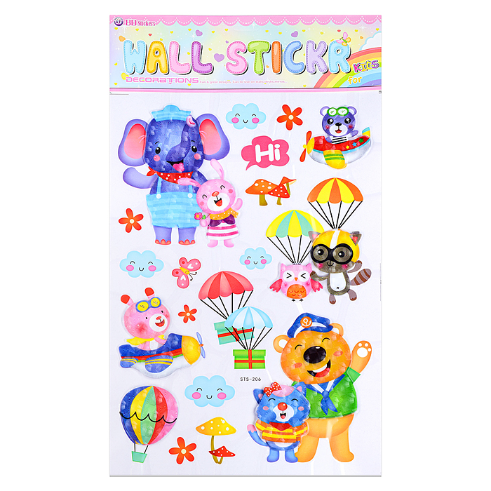 Фото к товару Наклейки интерьерные "Звери" самоклеющиеся фигурные , объёмные , размер наклейки 35*60 см. Наклейки интерьерные "Звери" самоклеющиеся фигурные , объёмные , размер наклейки 35*60 см.