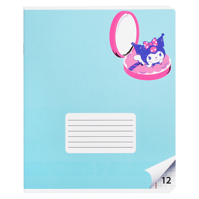 Фото к товару Тетрадь 12 л., клетка "Куроми" А5 на скрепке Тетрадь 12 л., клетка "Куроми" А5 на скрепке