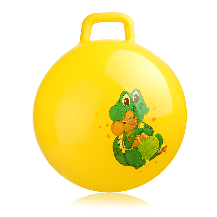 Фото к товару Мяч с ручкой 45см 00-0651 "Зверята" ( цвет в ассортименте) Мяч с ручкой 45см 00-0651 "Зверята" ( цвет в ассортименте)