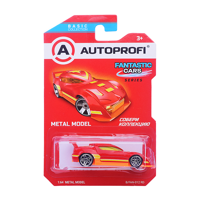 Машинка коллекционная 1:64, Серия Fantastic Cars, красный Машинка коллекционная 1:64, Серия Fantastic Cars, красный