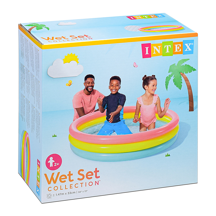 Фото к товару Бассейн надувной «Радуга», 147 х 33 см, от 2 лет, 57422NP INTEX Бассейн надувной «Радуга», 147 х 33 см, от 2 лет, 57422NP INTEX