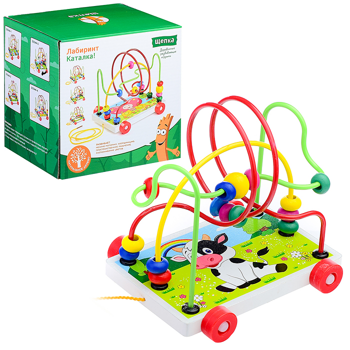 Лабиринт-каталка D0044-2 "Коровка" вид 2 Лабиринт-каталка D0044-2 "Коровка" вид 2