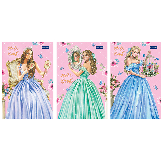 Блокнот 40л А6ф клетка "Нежные грации" Блокнот 40л А6ф клетка "Нежные грации"