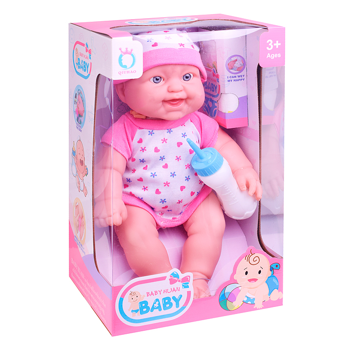 Фото к товару Пупс QH6035-35 с аксессуарами, в коробке Пупс QH6035-35 с аксессуарами, в коробке