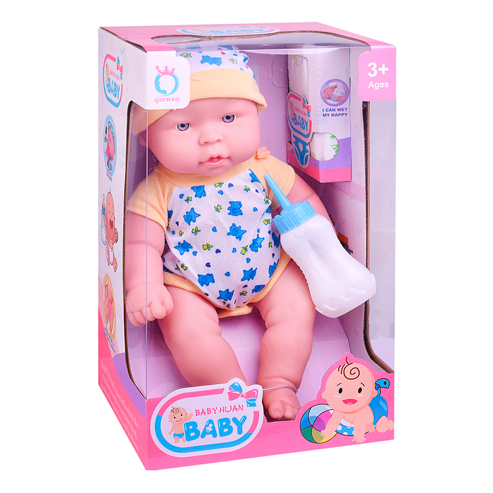 Фото к товару Пупс QH6035-35 с аксессуарами, в коробке Пупс QH6035-35 с аксессуарами, в коробке