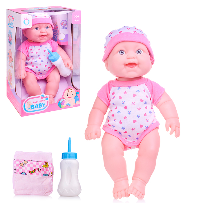 Фото к товару Пупс QH6035-35 с аксессуарами, в коробке Пупс QH6035-35 с аксессуарами, в коробке