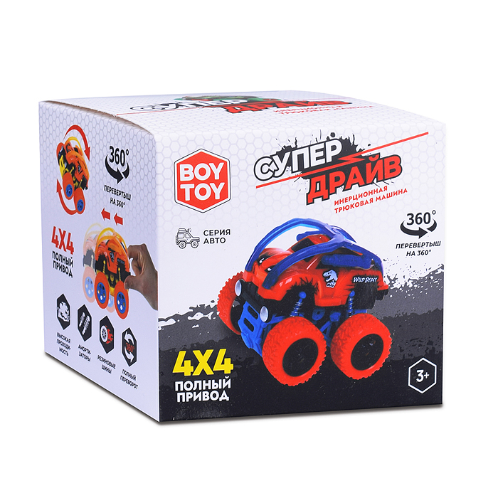 Фото к товару Машина BT0017-1 "Супер драйв" в коробке (синий) Машина BT0017-1 "Супер драйв" в коробке (синий)