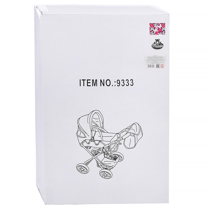 Фото к товару Коляска для кукол 9333 в коробке Коляска для кукол 9333 в коробке