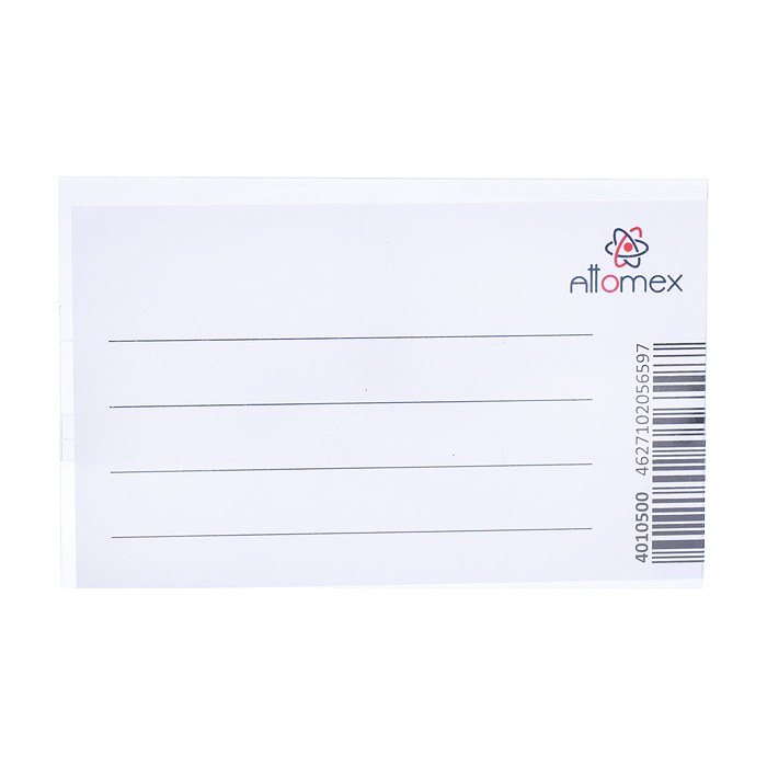 Фото к товару Бейдж "Attomex" 90x56 мм, горизонтальный, 200 мкм, прозрачный, с булавкой и клипом Бейдж "Attomex" 90x56 мм, горизонтальный, 200 мкм, прозрачный, с булавкой и клипом