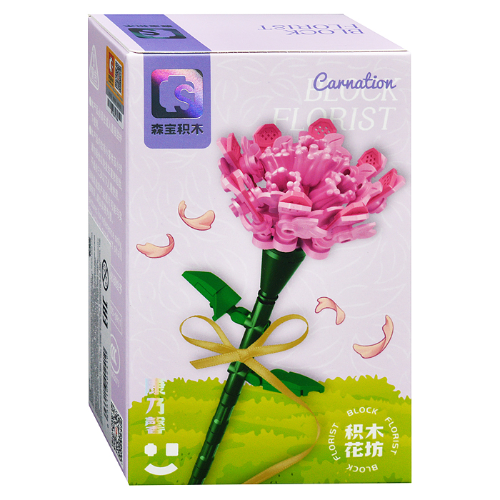 Конструктор 611006 "Цветок: Гвоздика" (98 дет.) в коробке