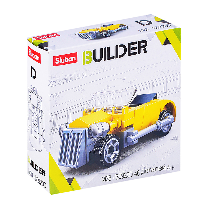 Конструктор M38-B0920D "Ретро автомобиль" (48 дет.) Конструктор M38-B0920D "Ретро автомобиль" (48 дет.)