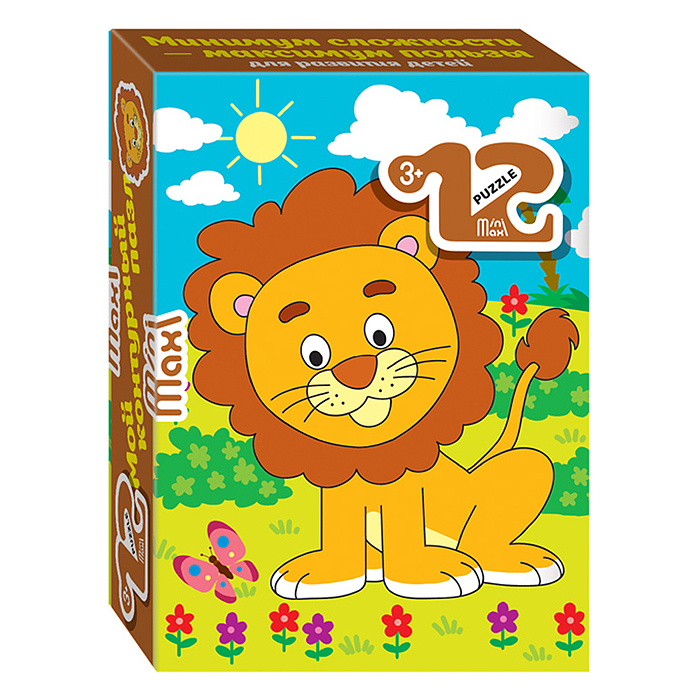 Пазлы 12 "Львёнок" (Mini-maxi) Пазлы 12 "Львёнок" (Mini-maxi)