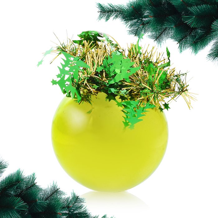 Шар "Сюрприз" 85 мм зеленый глянцевый Шар "Сюрприз" 85 мм зеленый глянцевый