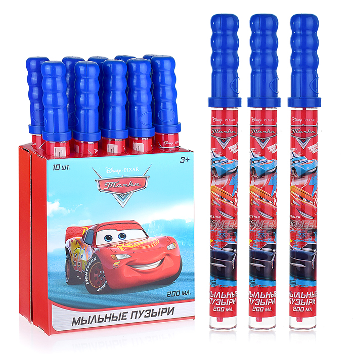 Мыльные пузыри "Тачки" колба в термоплёнке 200 мл. Мыльные пузыри "Тачки" колба в термоплёнке 200 мл.