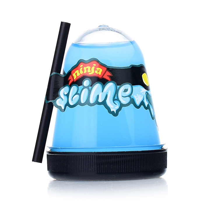 Фото к товару Лизун "Slime "Ninja" светится в темноте, синий, 130 г. Лизун "Slime "Ninja" светится в темноте, синий, 130 г.