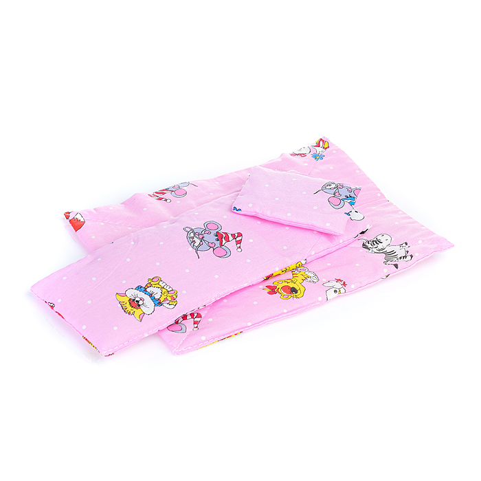 Фото к товару Кровать кукольная с комплектом белья (матрас, подушка, одеяло) (4 пр.) Кровать кукольная с комплектом белья (матрас, подушка, одеяло) (4 пр.)