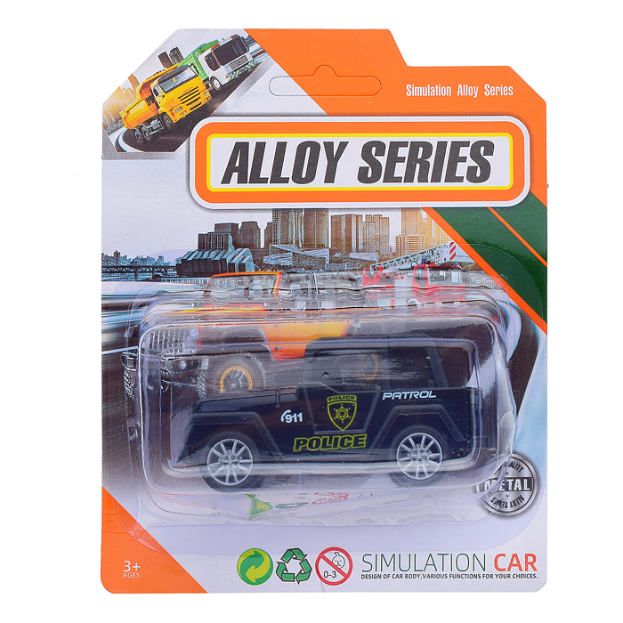 Машина C116-J4 "Полиция" в ассортименте, на листе Машина C116-J4 "Полиция" в ассортименте, на листе