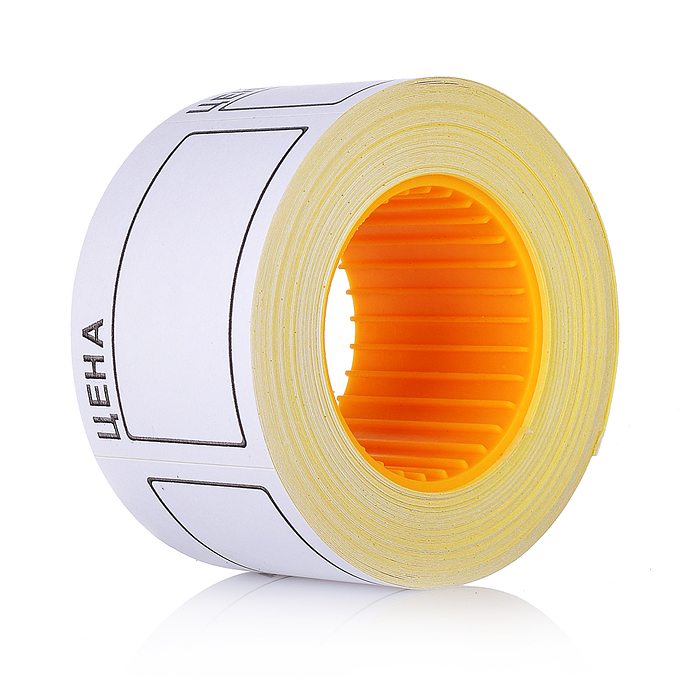 Этикетка "Цена" 50x35 мм, белая, 200 шт в рулоне Этикетка "Цена" 50x35 мм, белая, 200 шт в рулоне