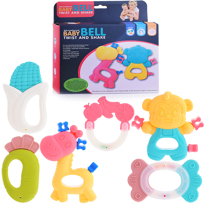 Набор погремушек DL1601 "Микс" в коробке Набор погремушек DL1601 "Микс" в коробке