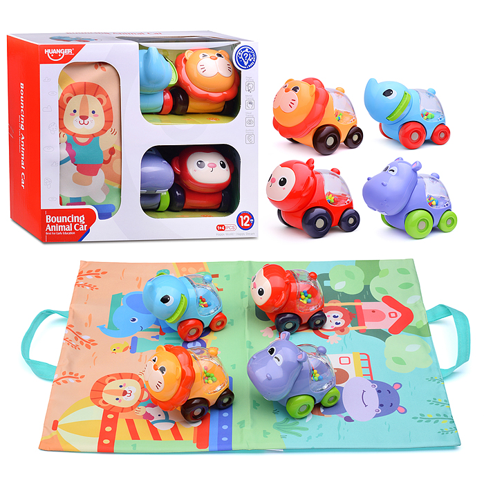 Набор погремушек HE8069 "Веселые машинки" в коробке Набор погремушек HE8069 "Веселые машинки" в коробке