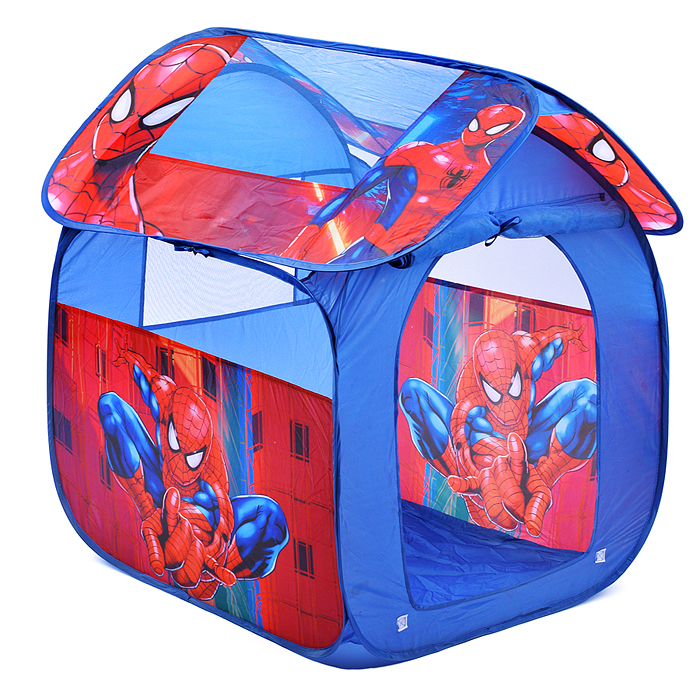 Фото к товару Палатка детская игровая "Человек-паук" 83х80х105см, в сумке Палатка детская игровая "Человек-паук" 83х80х105см, в сумке