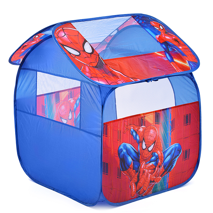 Фото к товару Палатка детская игровая "Человек-паук" 83х80х105см, в сумке Палатка детская игровая "Человек-паук" 83х80х105см, в сумке