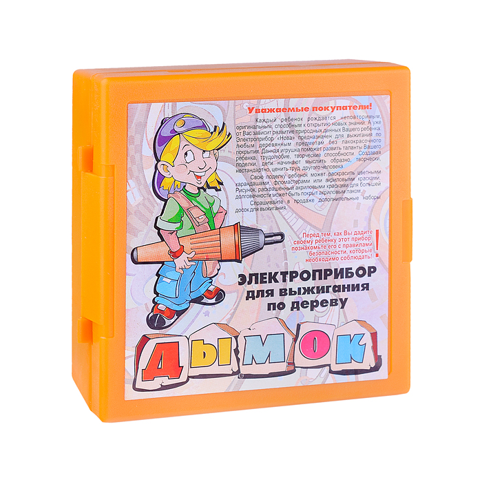 Фото к товару Электроприбор для выжигания по дереву "Дымок"(2 сменных иглы) Электроприбор для выжигания по дереву "Дымок"(2 сменных иглы)