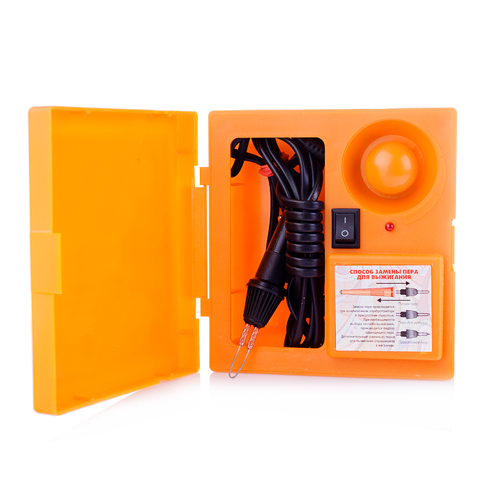 Фото к товару Электроприбор для выжигания по дереву "Дымок"(2 сменных иглы) Электроприбор для выжигания по дереву "Дымок"(2 сменных иглы)