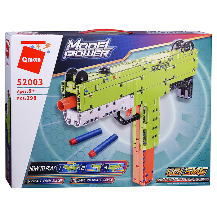 Конструктор 52003 стреляет софт-патронами (398 дет.) Конструктор 52003 стреляет софт-патронами (398 дет.)