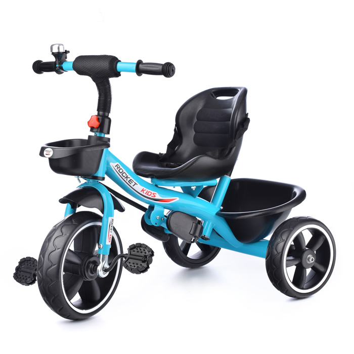 Фото к товару Велосипед 604-5-1 3-х колесный, синий Велосипед 604-5-1 3-х колесный, синий