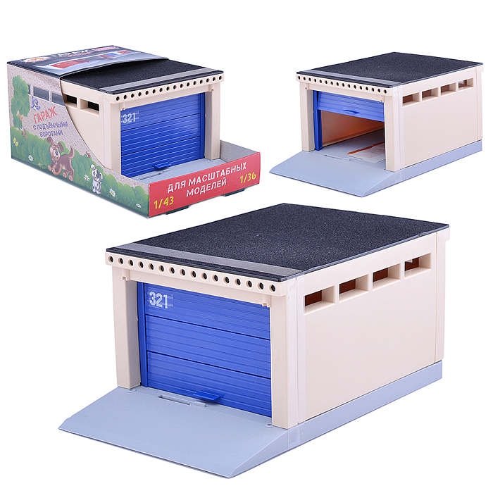 Гараж с подъмными воротами (Для масштабных моделей) Гараж с подъмными воротами (Для масштабных моделей)