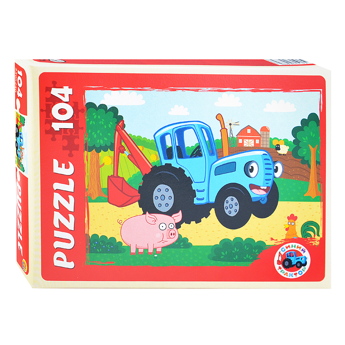 Пазлы 104 "Синий Трактор "